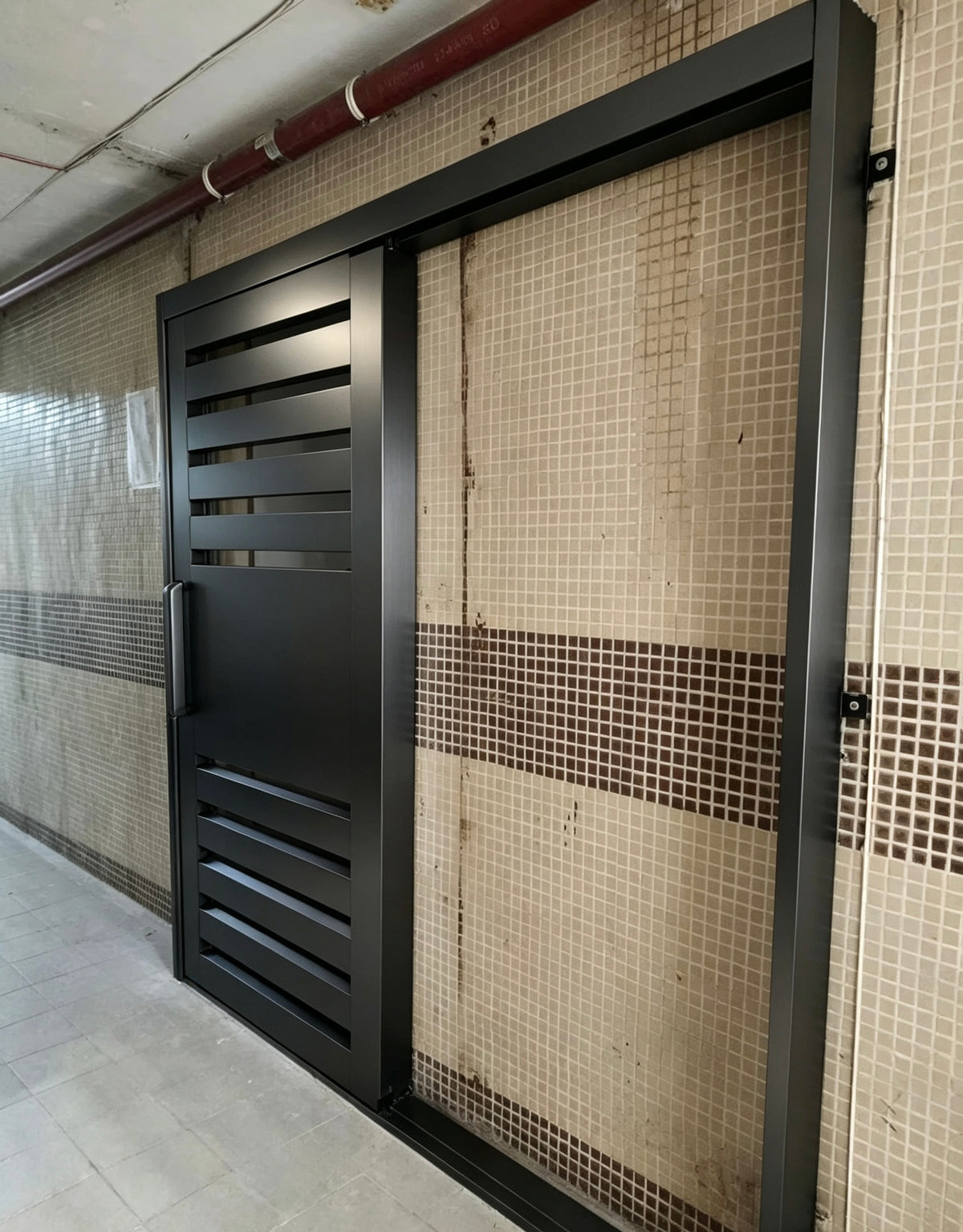顯徑邨顯祐樓 304不鏽鋼鋼閘 鐵閘 黑鋼 安裝實例｜香港訂造