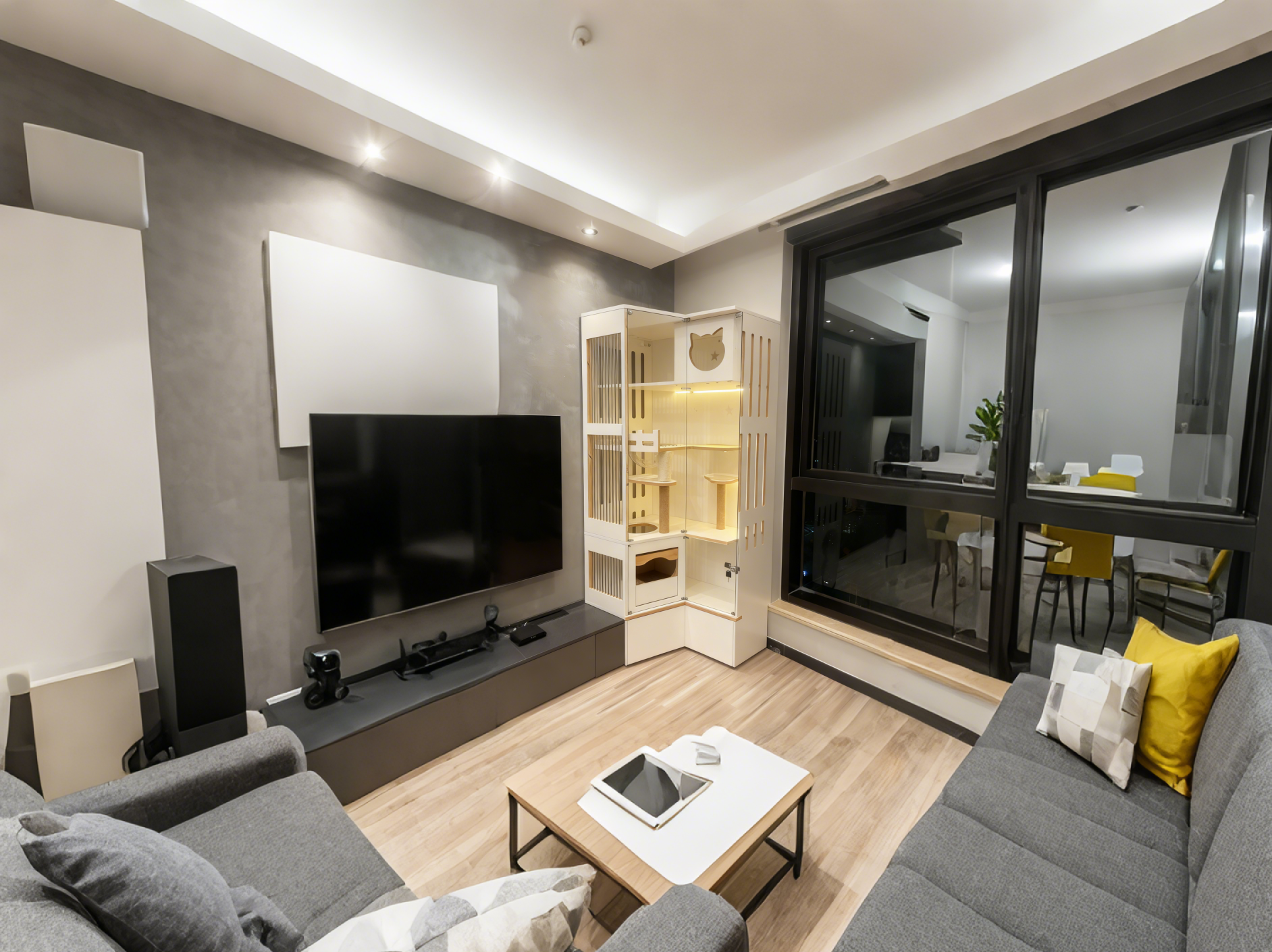 【香港貓奴救星！極簡風貓別墅貓櫃，細單位都啱嘅寵物奢華居所～】