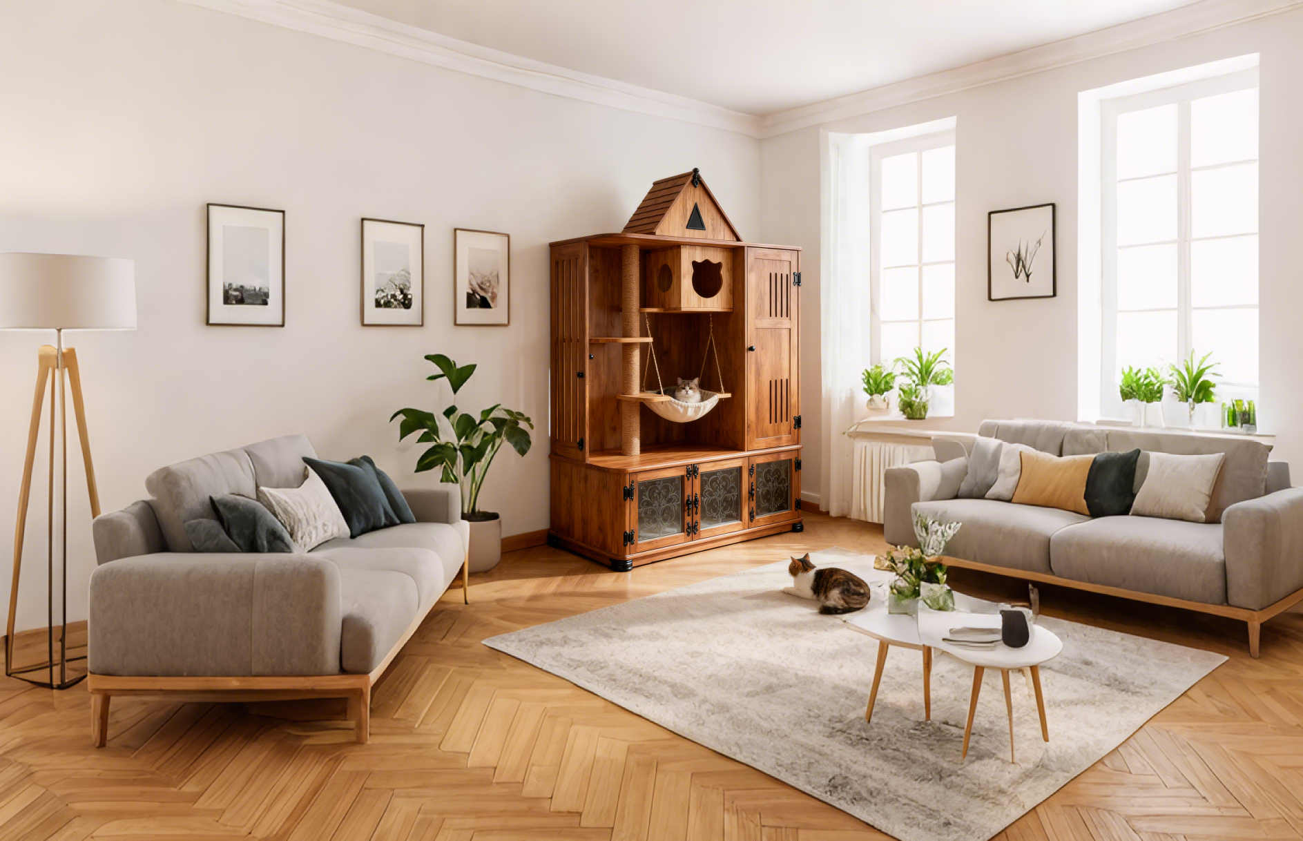 【香港貓奴必入！復古實木貓別墅貓櫃，細單位都能擁有的寵物典雅居所～】