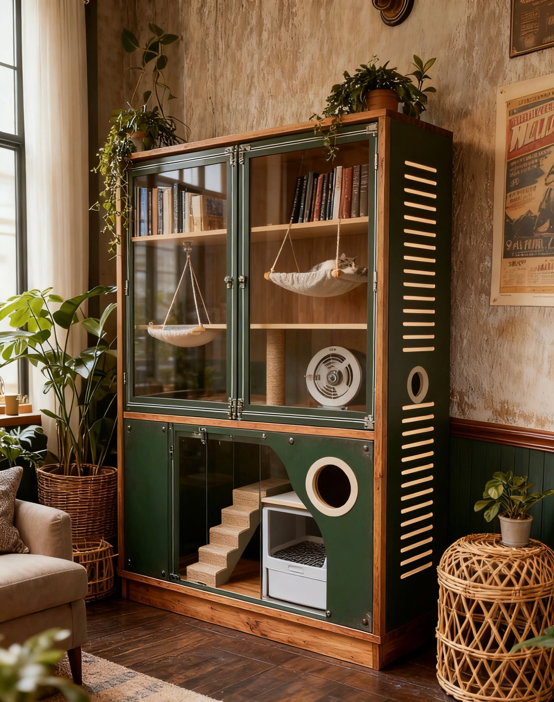 貓櫃貓別墅貓跳台貓傢私貓主子專屬多功能貓屋