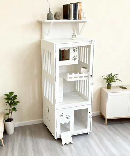 貓櫃貓別墅貓跳台貓傢私貓主子專屬多功能貓屋一體櫃香港貓奴必備