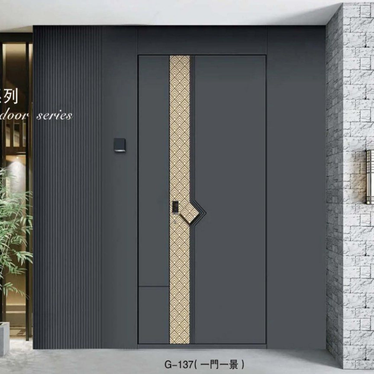 香港藝術鑄鋁大門個性化圖案訂製豪宅別墅私樓村屋防鏽耐用