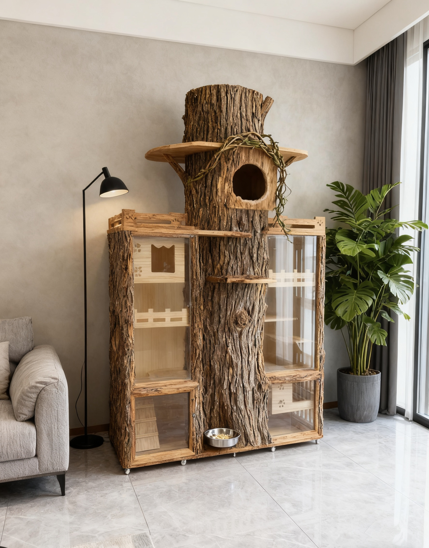 貓界別墅｜讓主子尊享森林系奢居，成就香港家居高級寵物美學