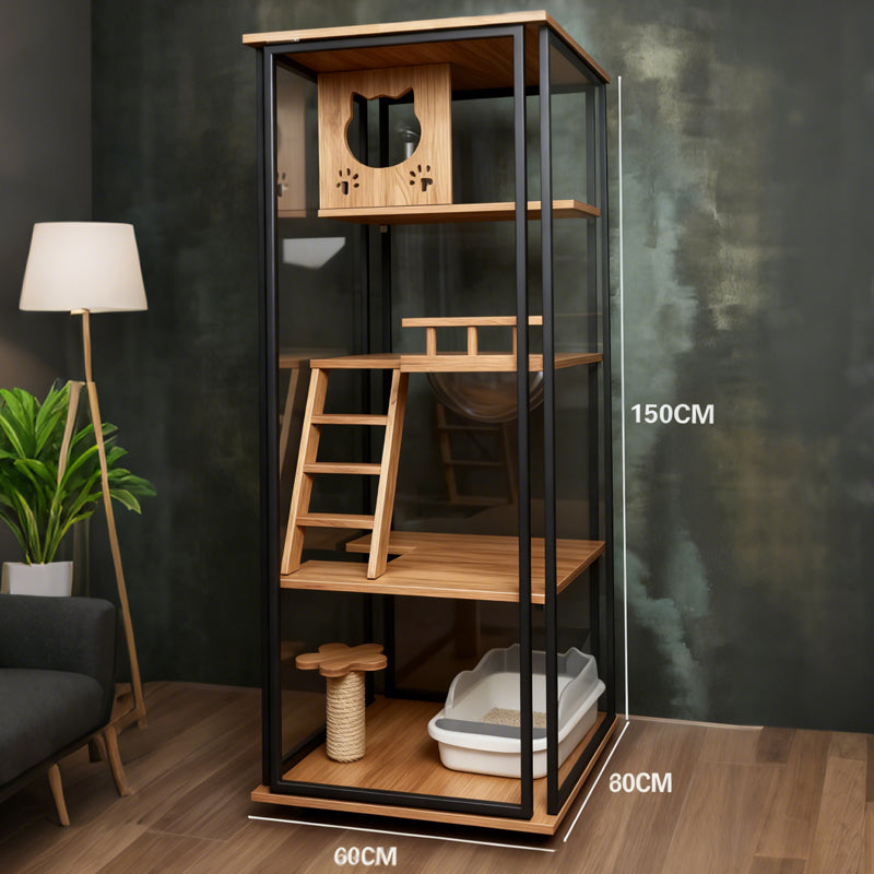 「森西兹貓別墅」—— 為貓主子打造的奢華私域天地貓屋 貓櫃 貓傢私 貓爬架 貓跳台