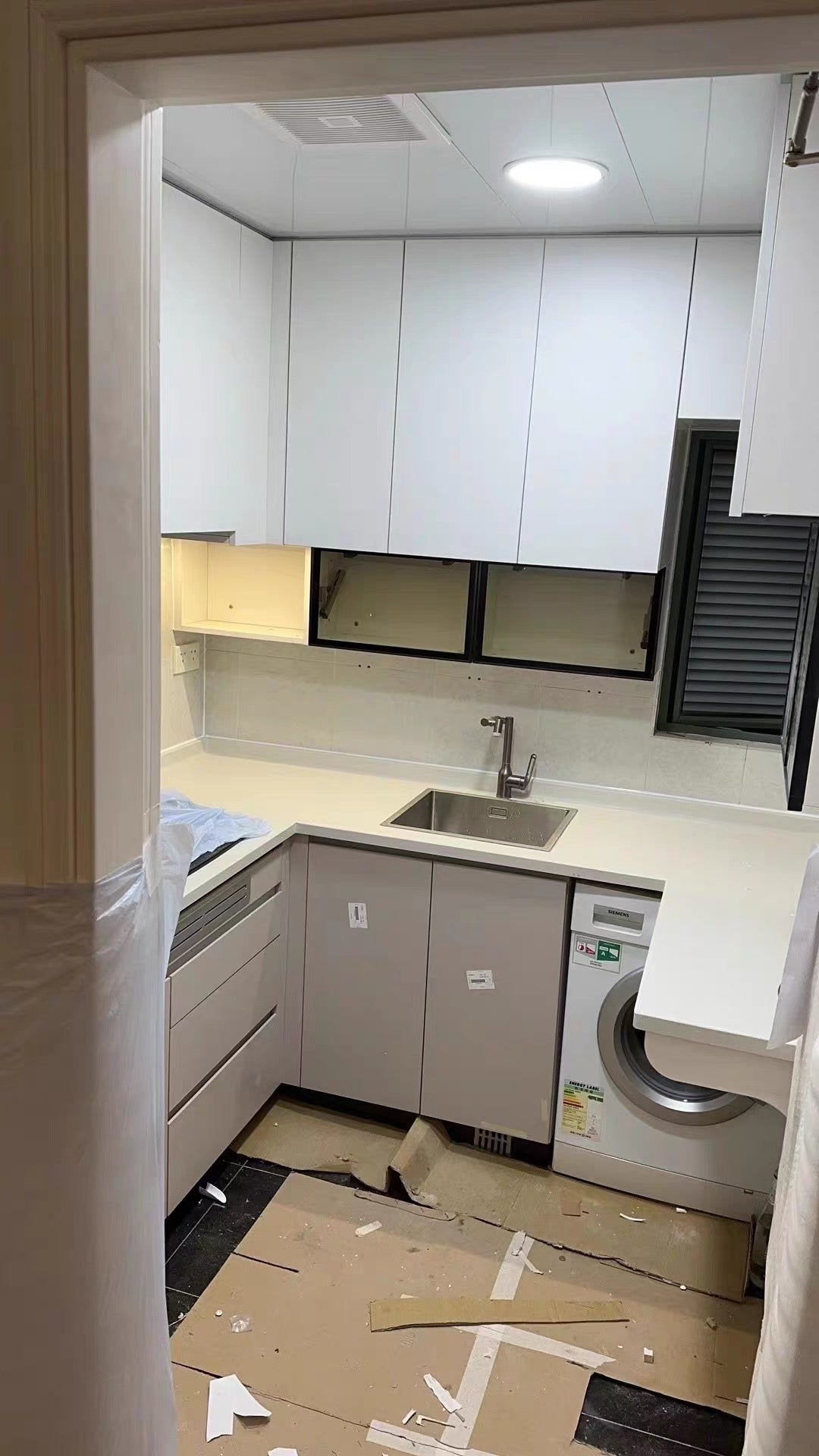 藝術大理石櫥櫃，石英石櫥櫃，香港門市自家工廠可定製