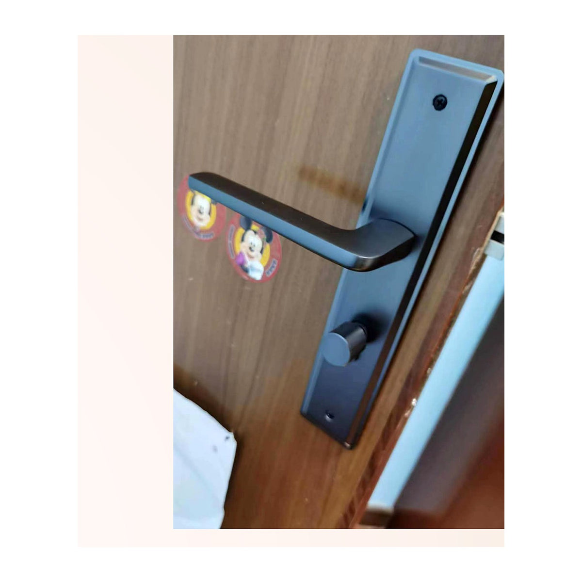入戶防盜門鎖｜金屬長面板門把手鎖訂造（A-28）
