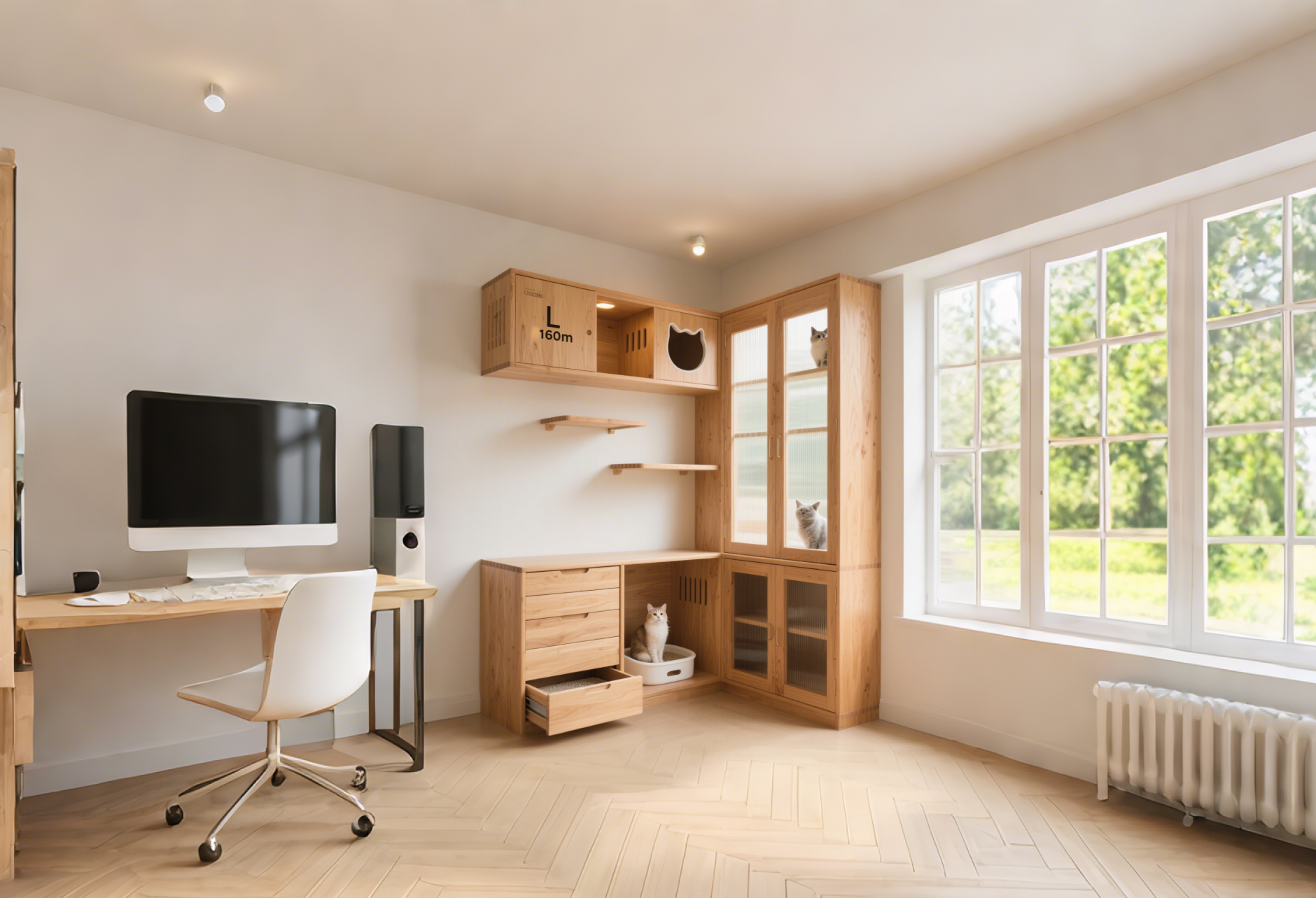 【香港貓奴必 Mark！模組化原木貓別墅，細單位都做到嘅寵物智能空間～】