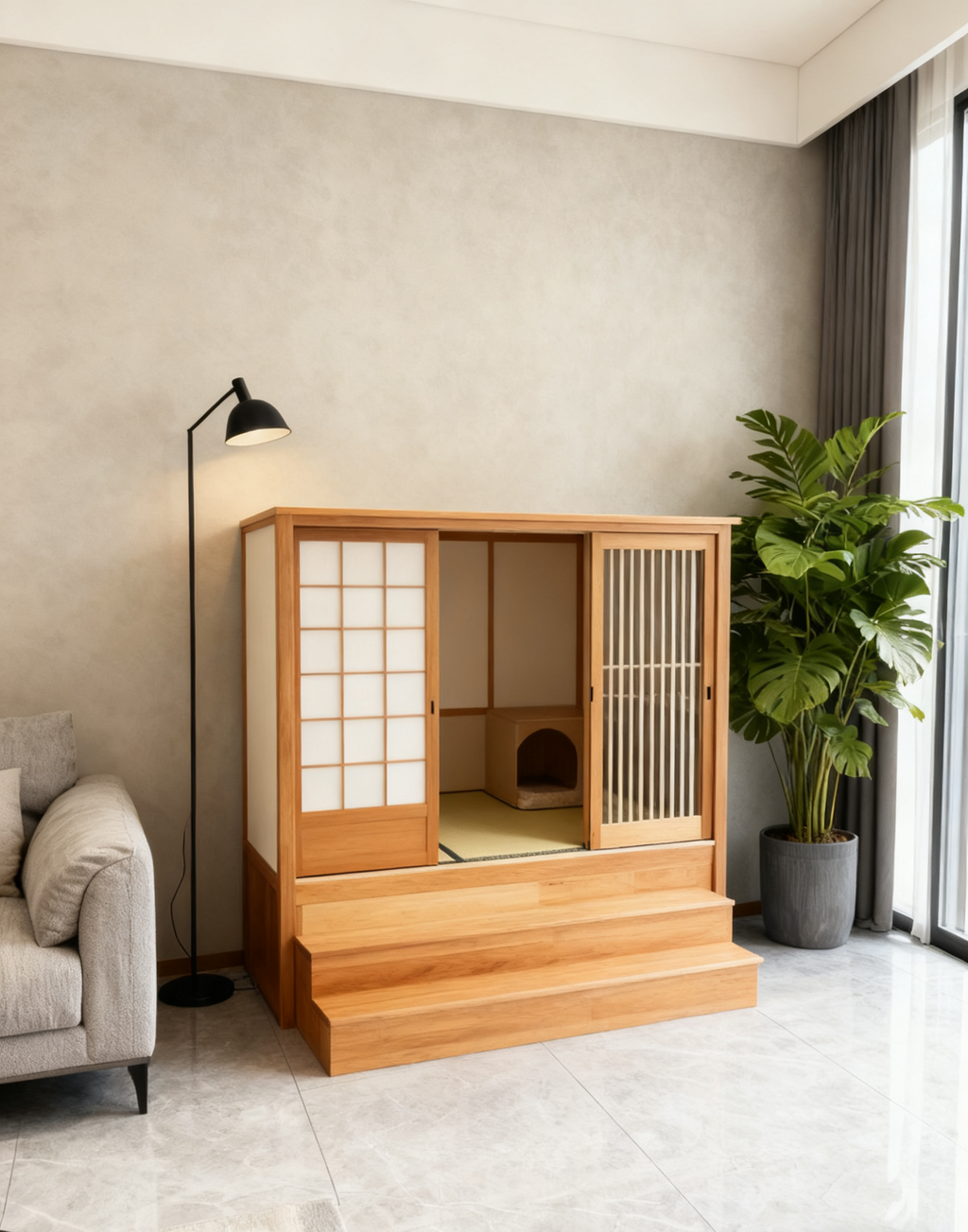 喵主子嘅日式豪華別墅，香港貓奴必入！