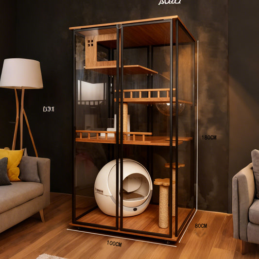 「森西兹貓別墅」—— 為貓主子打造的奢華私域天地貓屋 貓櫃 貓傢私 貓爬架 貓跳台