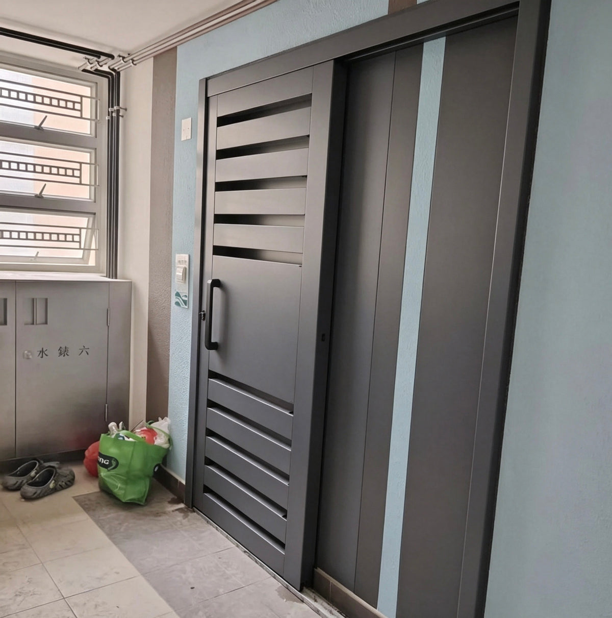 裕興苑304不鏽鋼鋼閘 安裝實例｜香港訂造