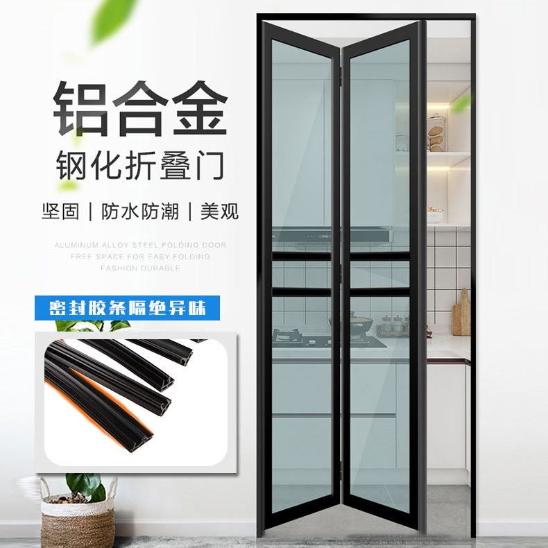 55中分玻璃折門訂製  廁所門  廚房門   ，自家工廠支持私人訂製