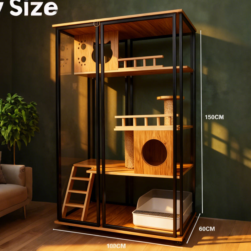 「森西兹貓別墅」—— 為貓主子打造的奢華私域天地貓屋 貓櫃 貓傢私 貓爬架 貓跳台