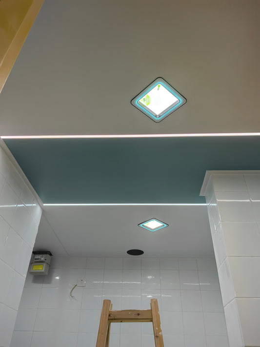 廚房 廁鎖 鋁扣板吊頂 led燈帶 射燈