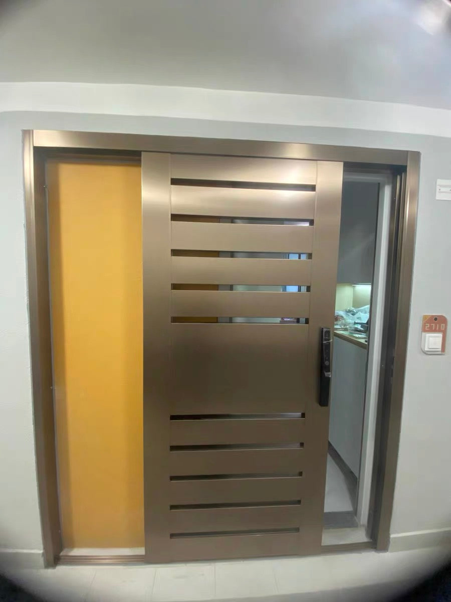 電鍍鋼閘門 可製作成單趟鋼閘、半趟鋼閘、大細趟鋼閘、3趟鋼閘、鋼掩閘