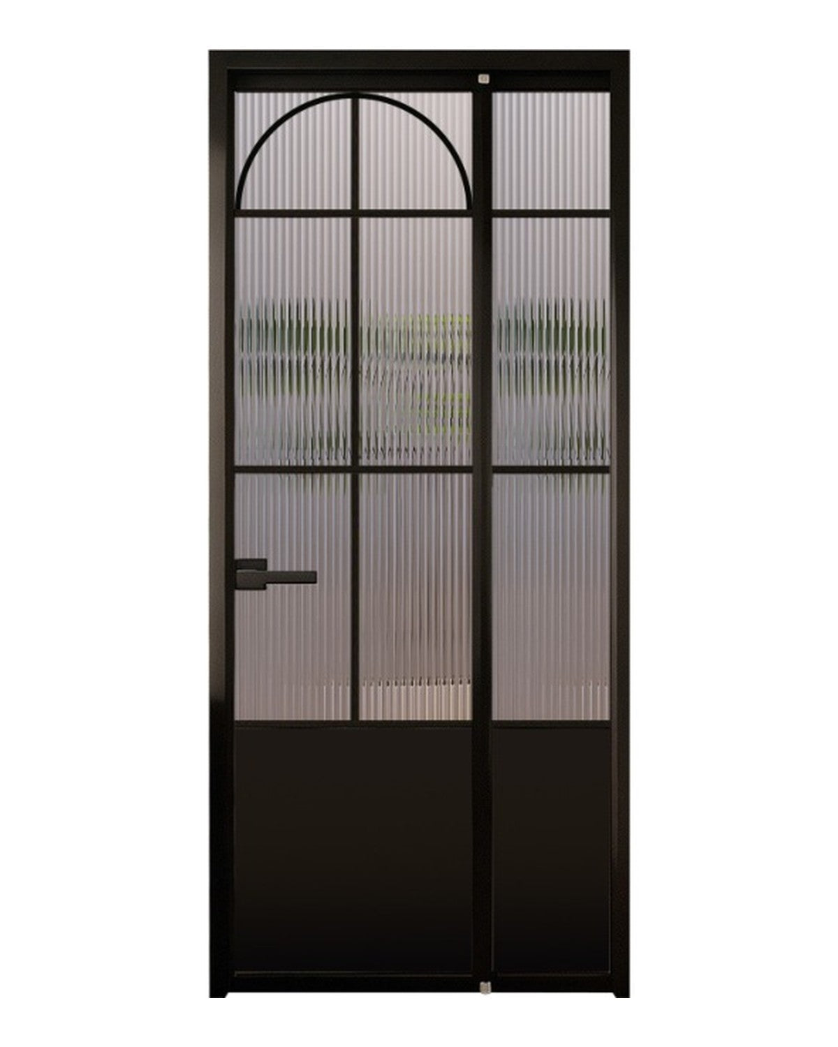 香港三七折疊門訂造｜黑框拱形長虹復古門｜廚房廁所浴室慳位（三七-27）｜GO straight生活設計