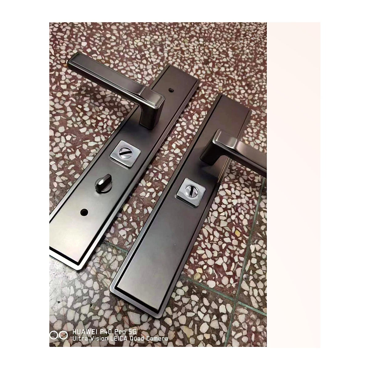 入戶防盜門鎖｜金屬長面板門把手鎖訂造（A-73）