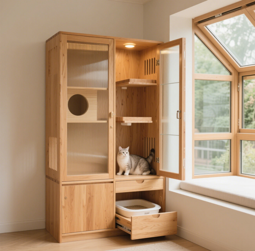 【香港貓奴注意！日系實木貓別墅，細單位都啱嘅寵物隱形豪宅～】