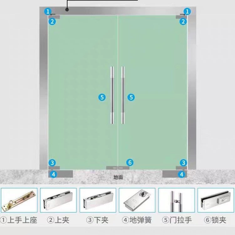 香港無框玻璃趟門訂造（款式編號AL-21）｜全景透明・極簡商用玻璃門｜GO straight生活設計