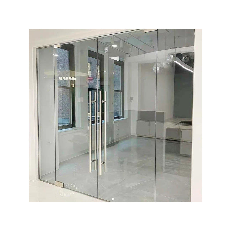 香港無框玻璃趟門訂造（款式編號AL-21）｜全景透明・極簡商用玻璃門｜GO straight生活設計