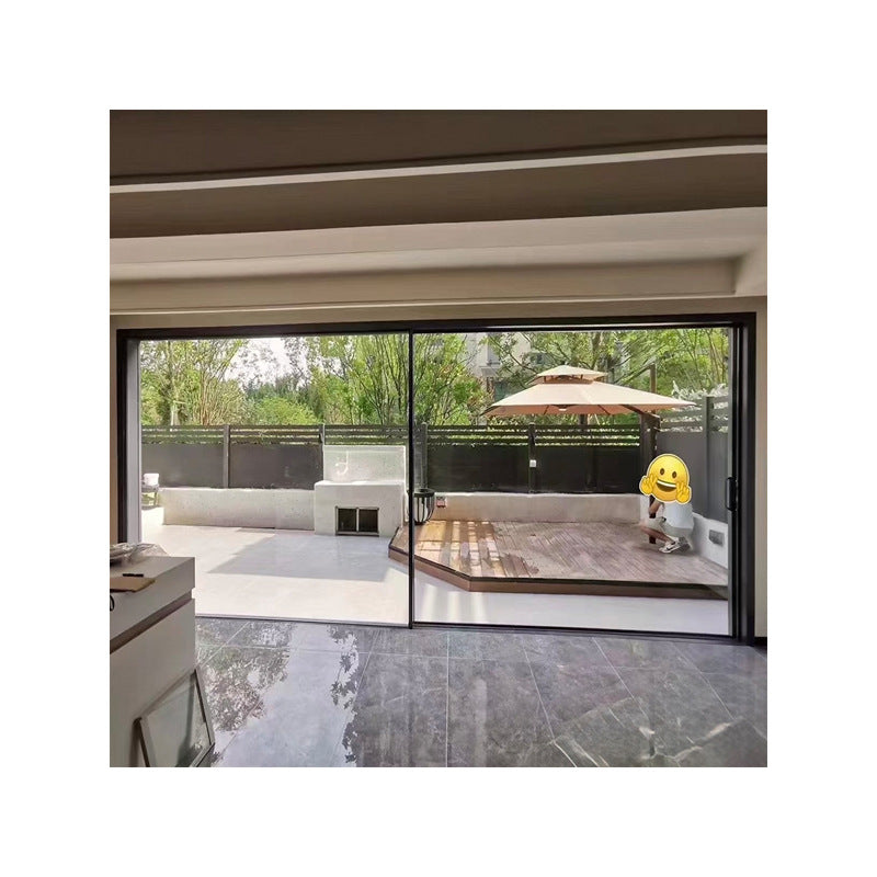 香港全景玻璃趟門訂造（款式編號AL-22）｜150系列・落地極窄框海景門｜GO straight生活設計