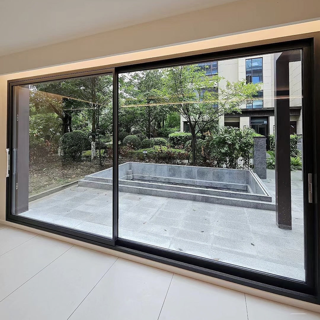 香港極窄重型趟門訂造（款式編號AL-24）｜極細框・落地鋼化玻璃門｜GO straight生活設計