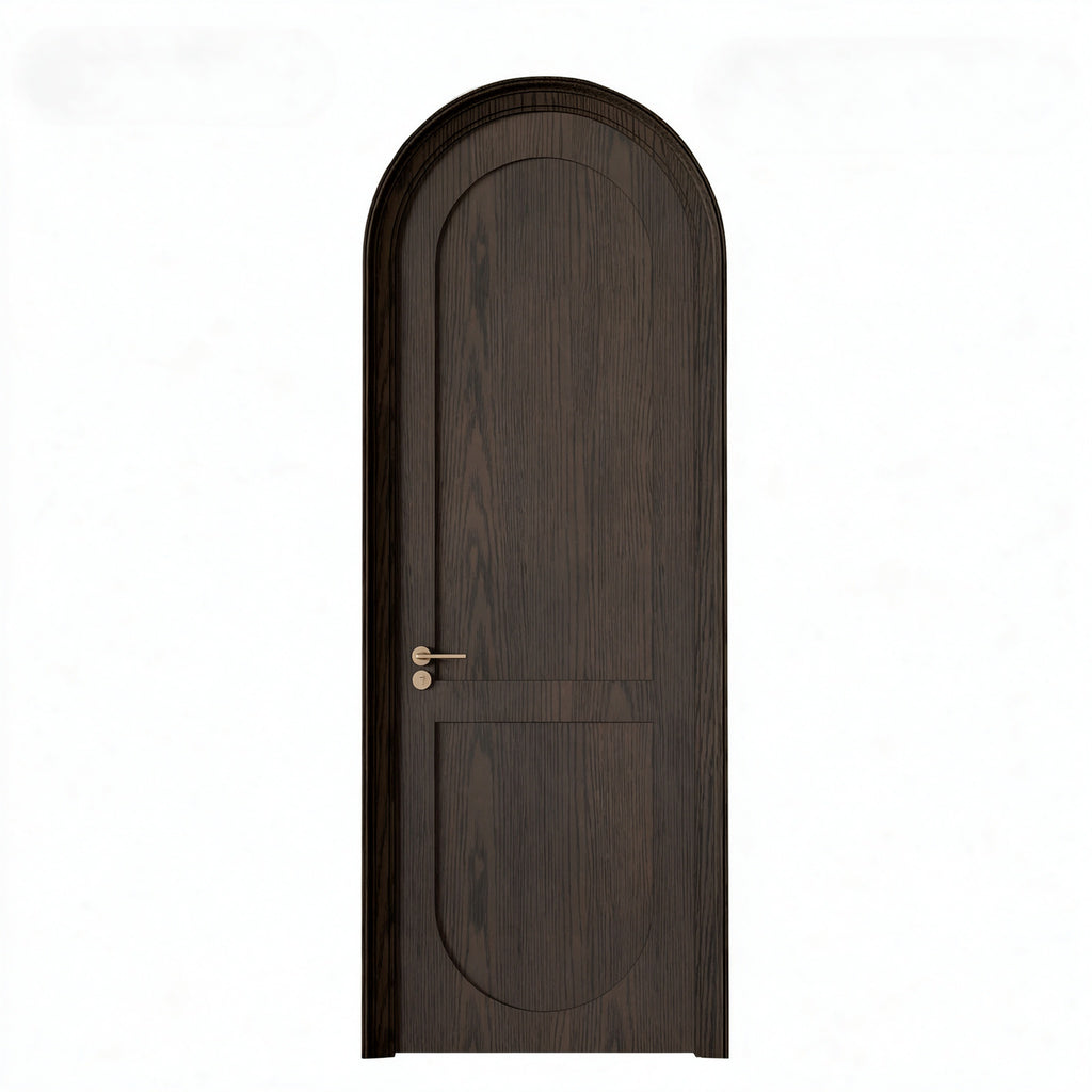拱形頂實木複合室內門｜Arched-Top Engineered-Wood Interior Door