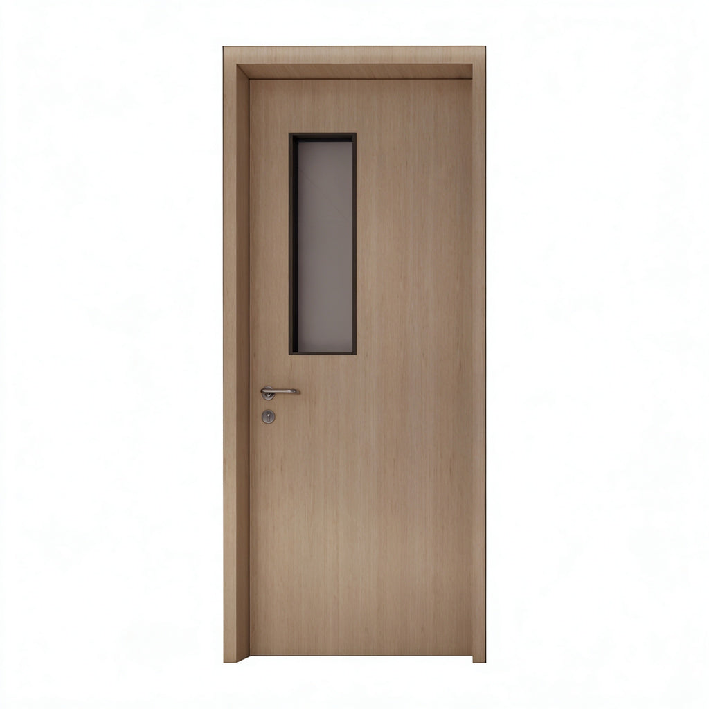 連觀察玻璃窗木質防火門｜Timber Fire Door with Glazed Vision Panel