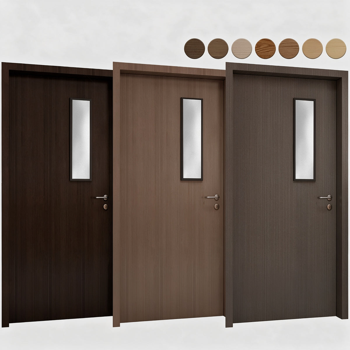 連觀察玻璃窗木質防火門｜Timber Fire Door with Glazed Vision Panel