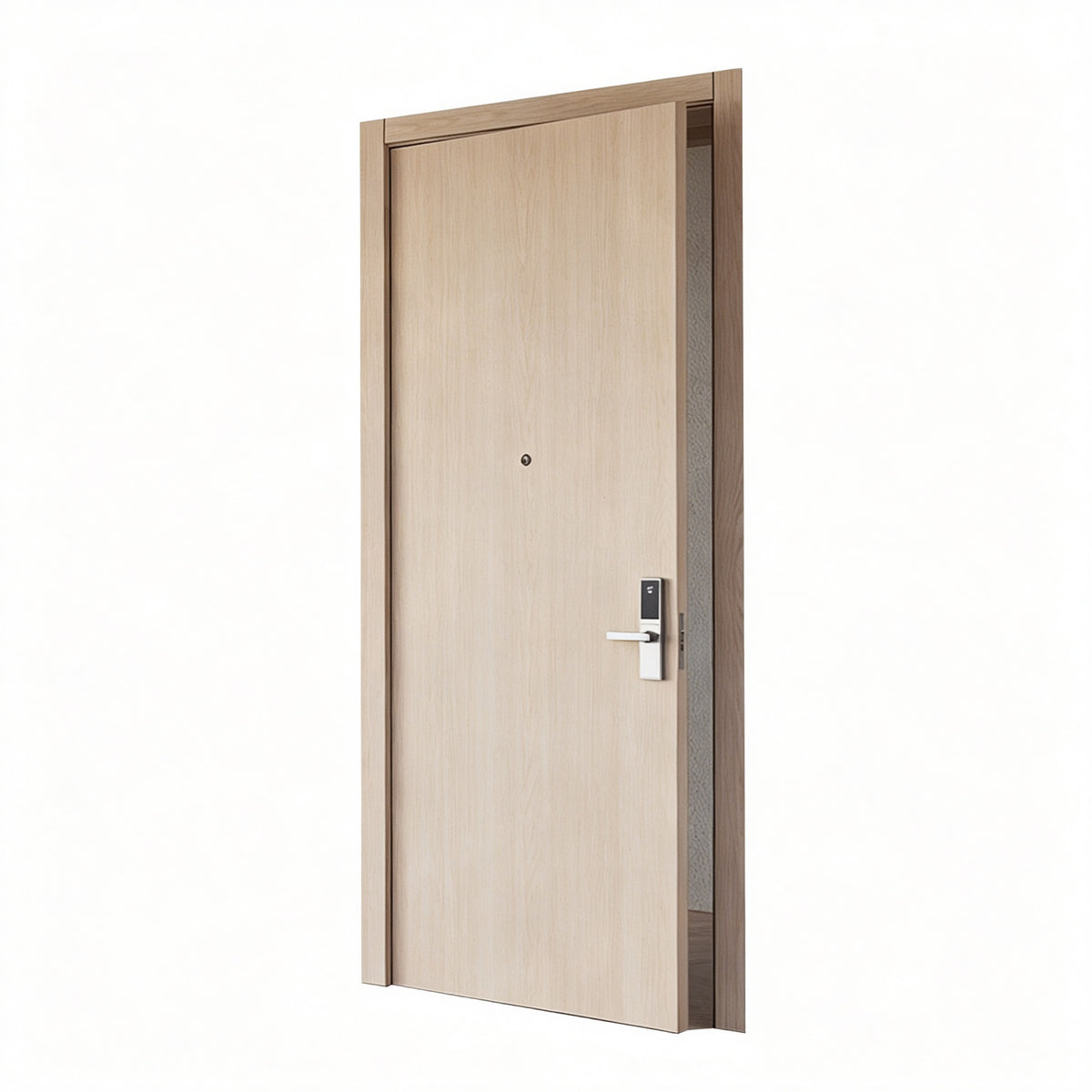 淺木直紋木質防火門｜Light Oak Flush Timber Fire Door