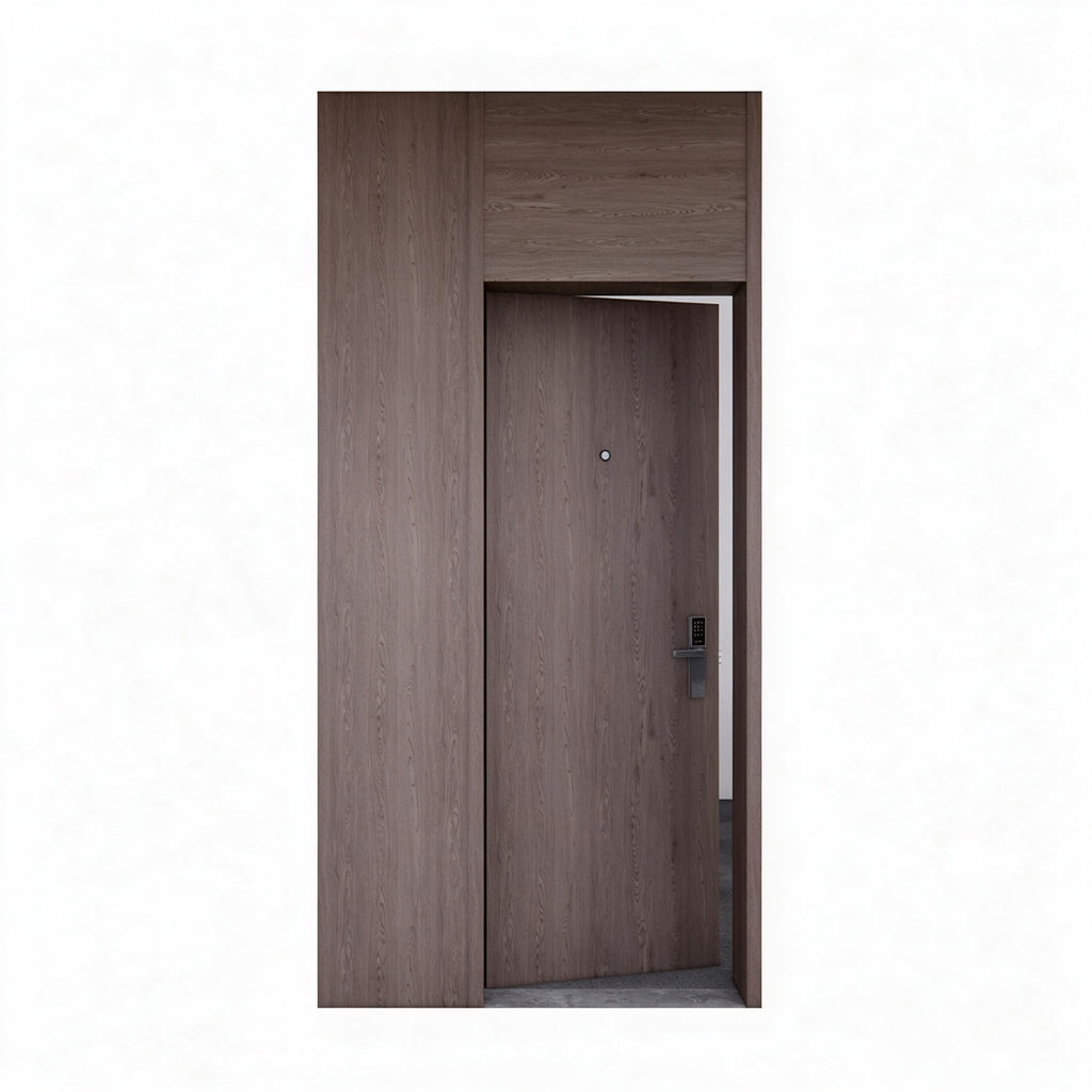 淺木飾線木質防火門｜Light Wood Inlay-Line Timber Fire Door