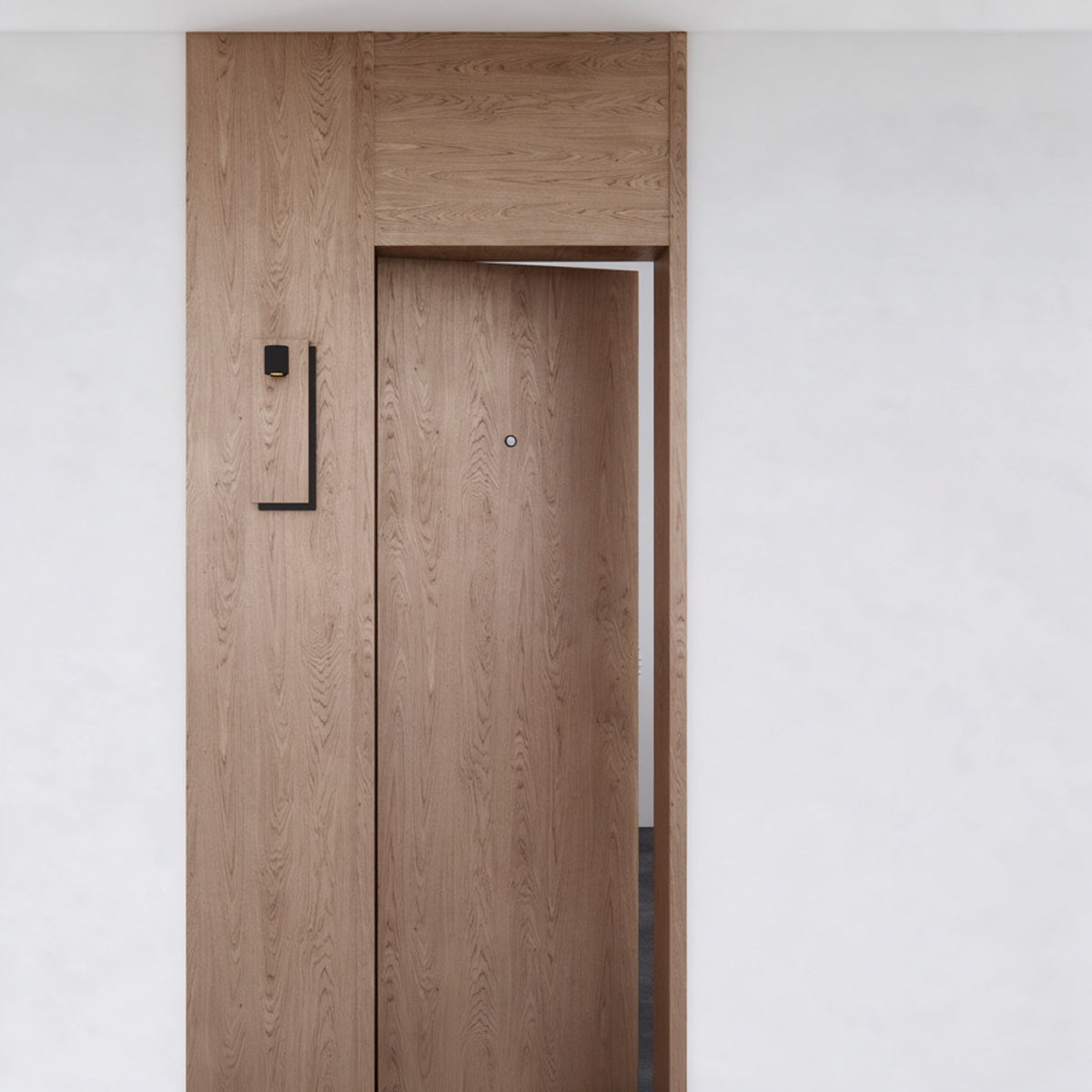 淺木飾線木質防火門｜Light Wood Inlay-Line Timber Fire Door