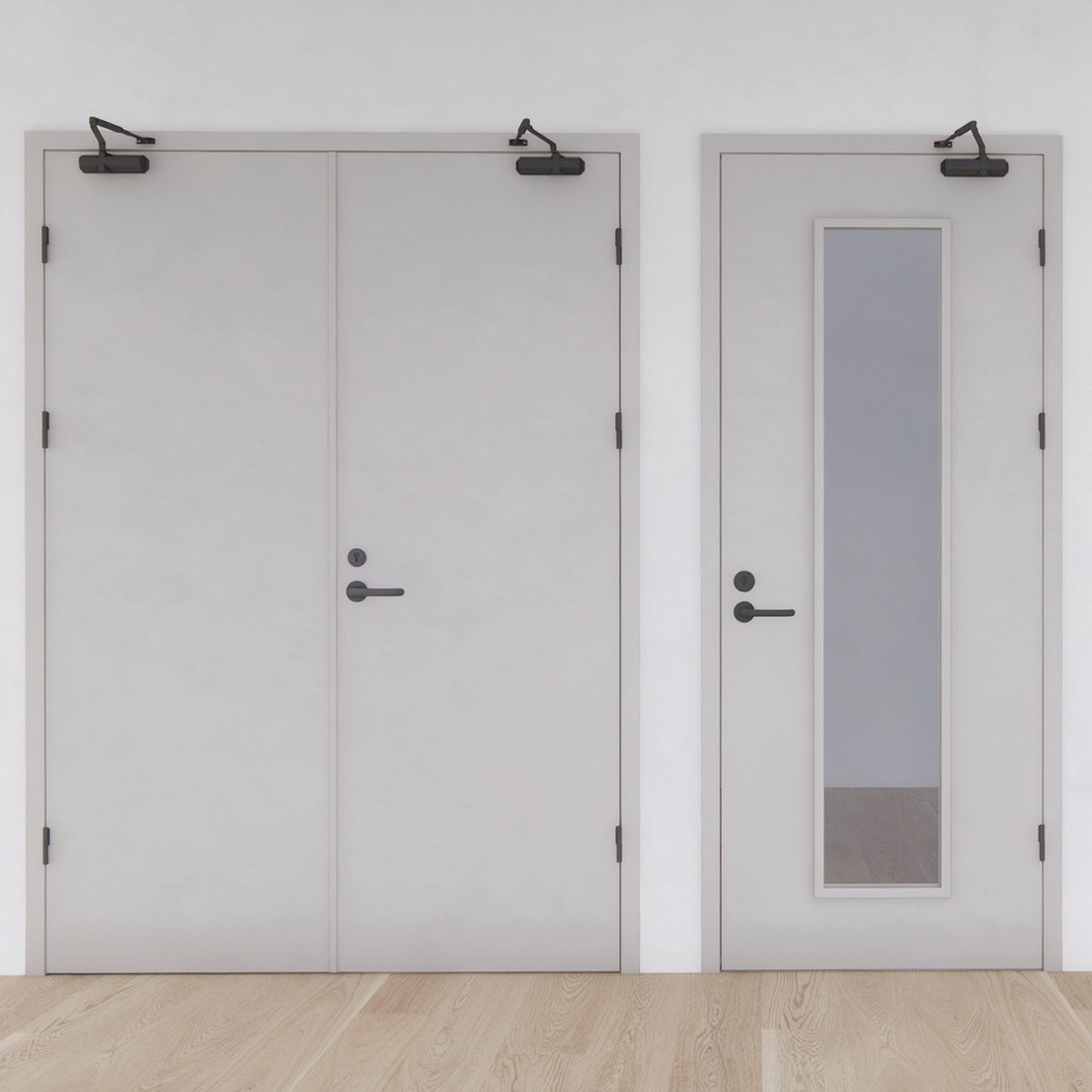 2小時鍍鋅鋼製防火門｜2-Hour Galvanized Steel Fire Door