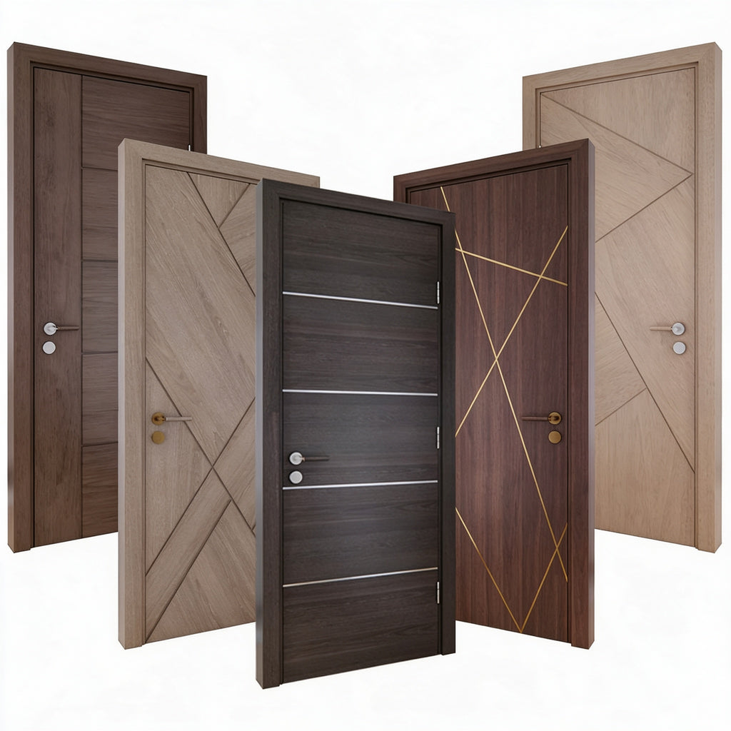 複合實木天然木皮臥室門｜Engineered-Wood Natural-Veneer Bedroom Door