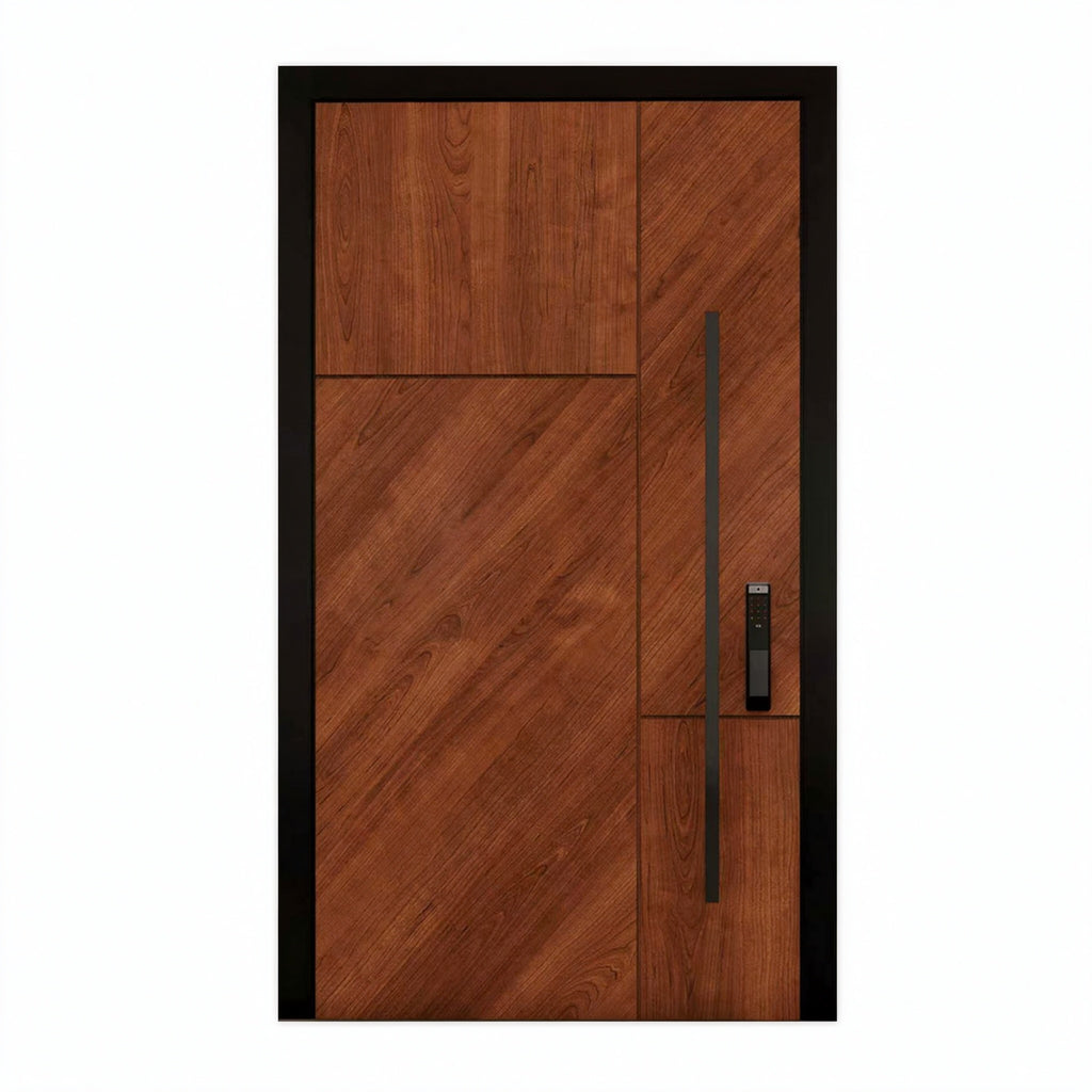 黑岩現代別墅鑄鋁偏軸門｜Black-Rock Modern Villa Cast-Aluminium Pivot Door