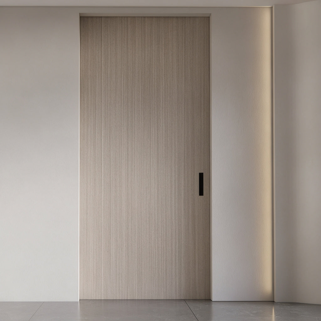鋁木內嵌吊軌口袋門｜Aluminium-Wood Concealed Top-Track Pocket Door