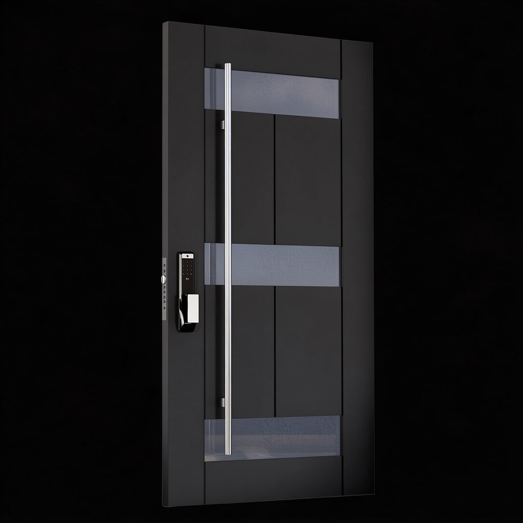 304不鏽鋼玻璃防盜入戶門｜304 Stainless-Steel Glass Security Entry Door