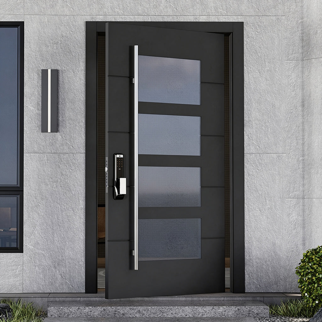 304不鏽鋼玻璃防盜入戶門｜304 Stainless-Steel Glass Security Entry Door