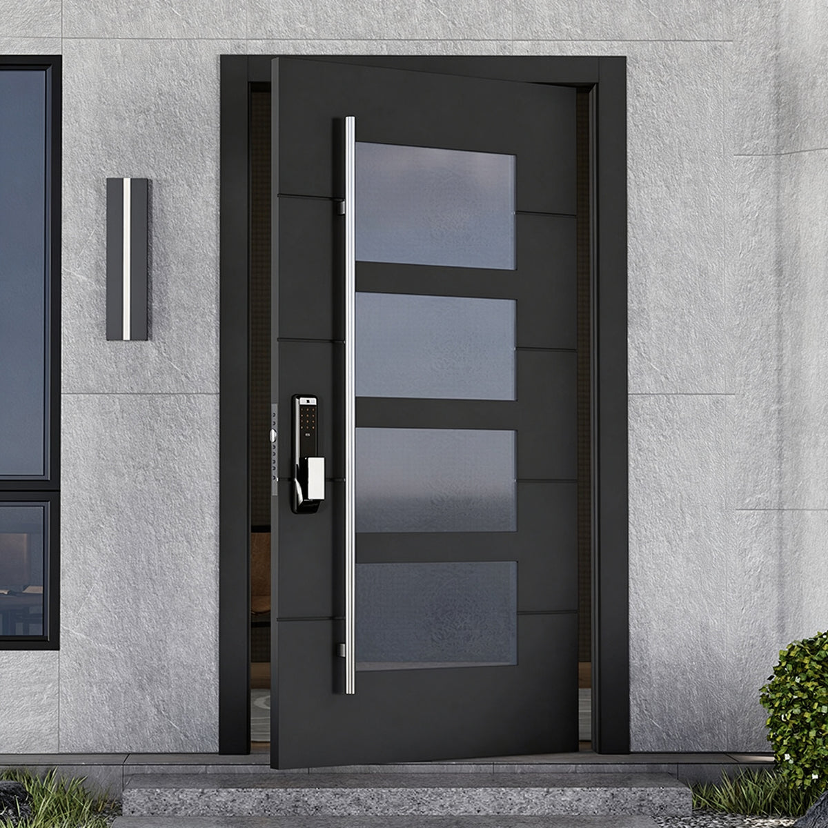 304不鏽鋼玻璃防盜入戶門｜304 Stainless-Steel Glass Security Entry Door