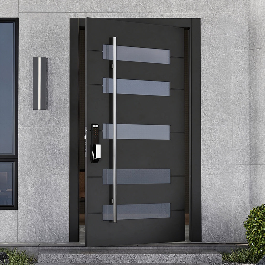 304不鏽鋼玻璃防盜入戶門｜304 Stainless-Steel Glass Security Entry Door