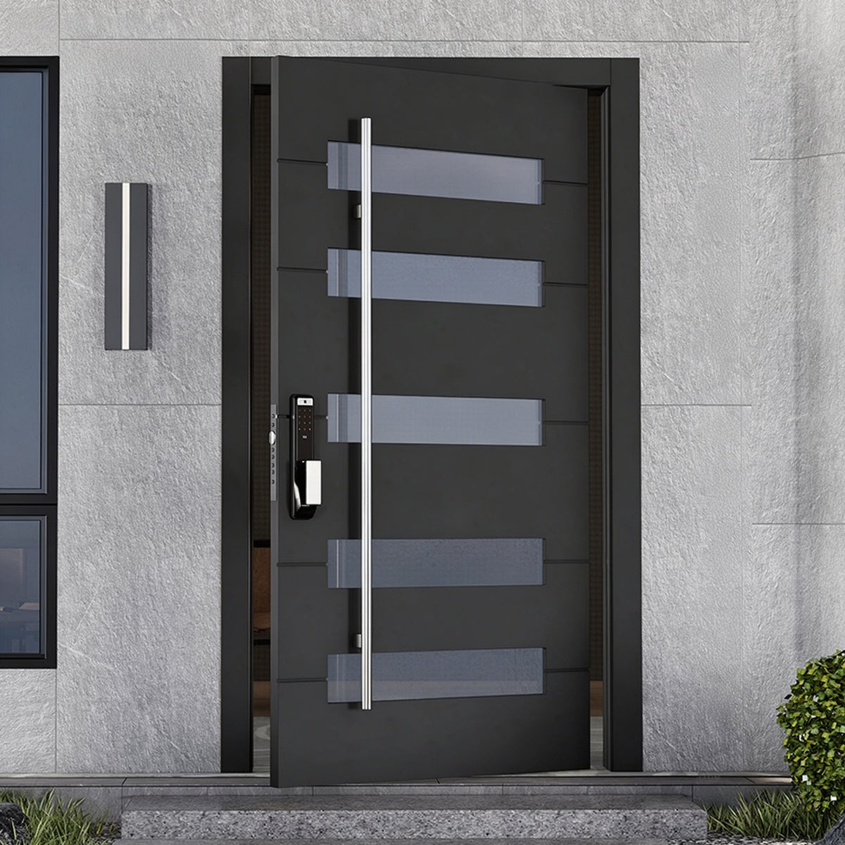 304不鏽鋼玻璃防盜入戶門｜304 Stainless-Steel Glass Security Entry Door