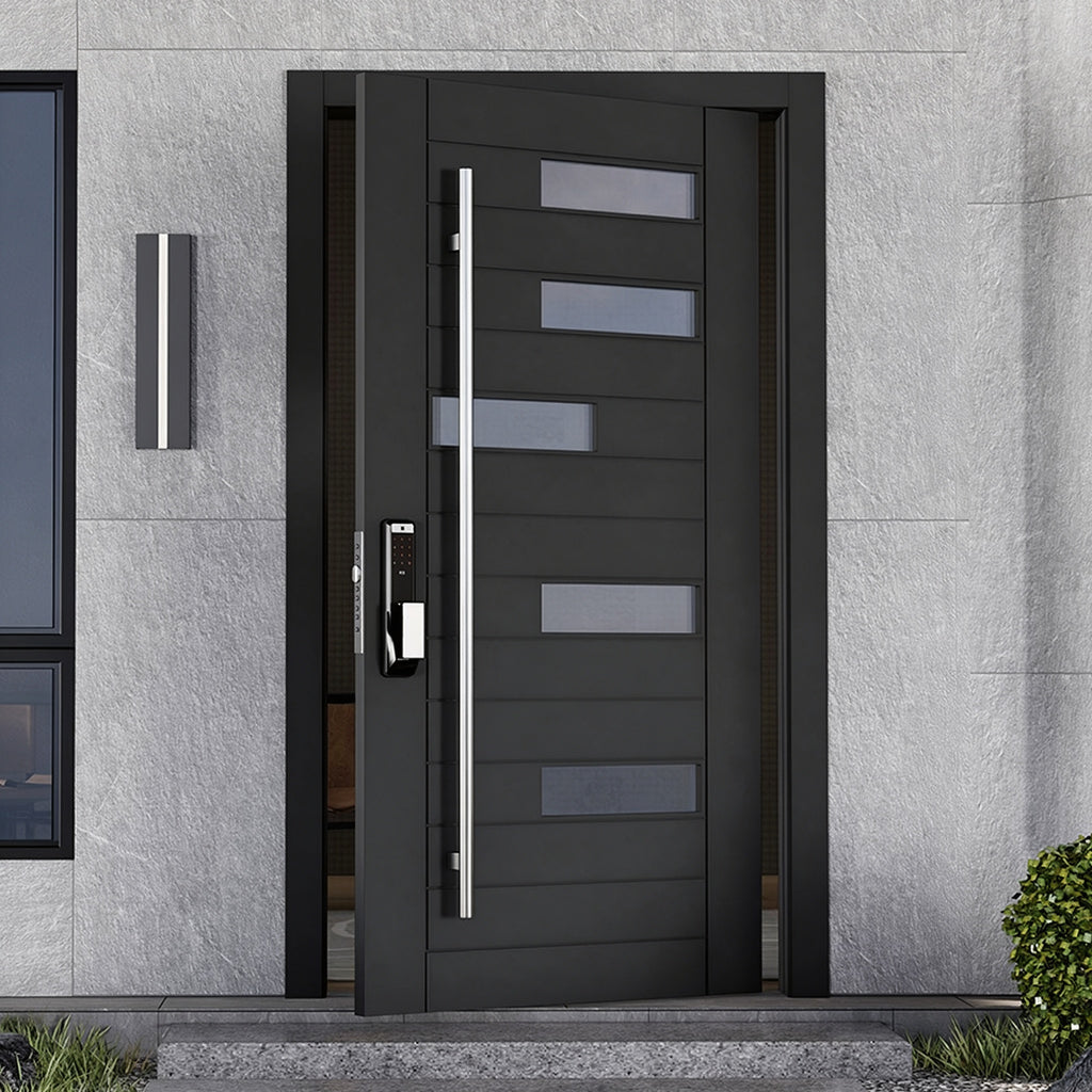 304不鏽鋼玻璃防盜入戶門｜304 Stainless-Steel Glass Security Entry Door