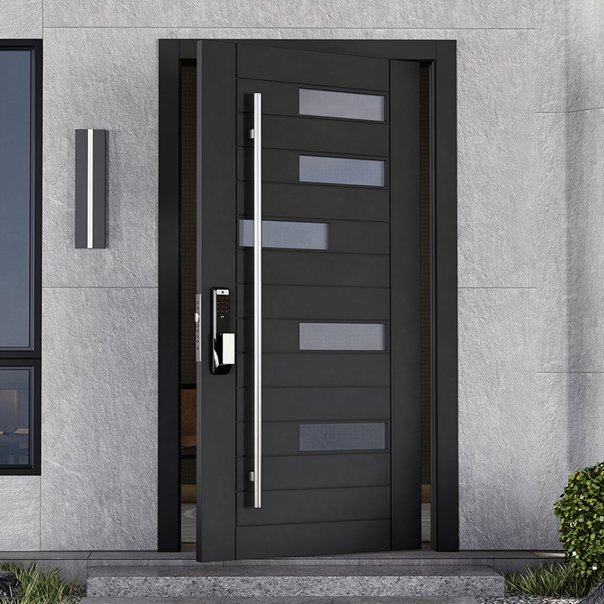 304不鏽鋼玻璃防盜入戶門｜304 Stainless-Steel Glass Security Entry Door