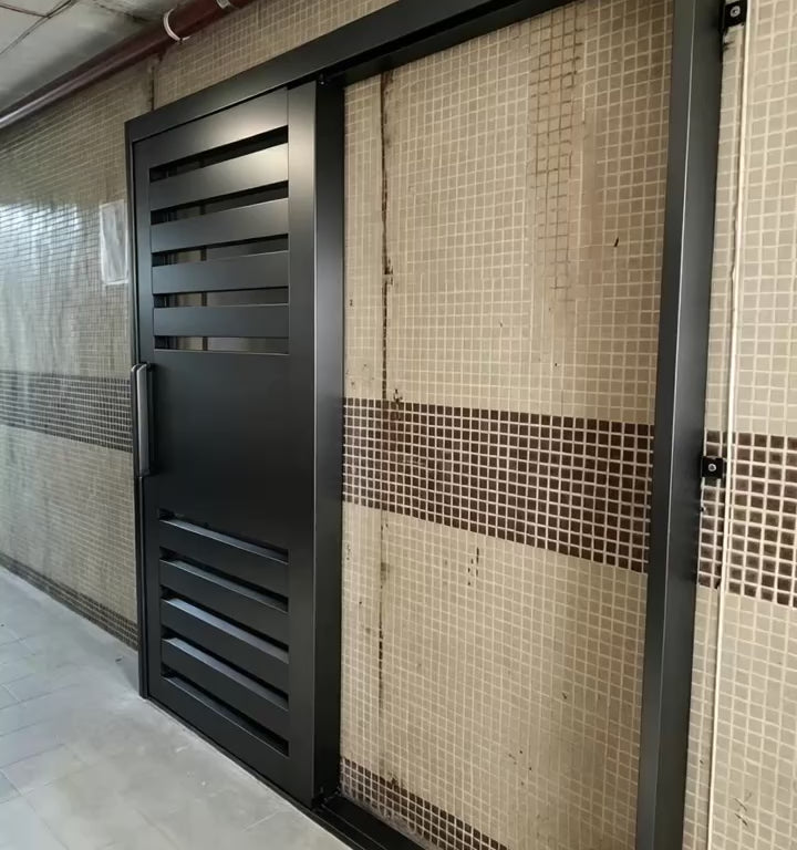 顯徑邨顯祐樓 304不鏽鋼鋼閘 鐵閘 黑鋼 安裝實例｜香港訂造
