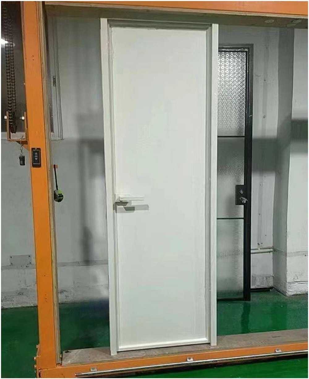 復古全鋁／實木複合門｜黑白鋼框實心房門訂造